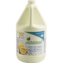 SAFEBLEND BATHROOM CLEANER – TILE, TUB AND BOWL- 4L-  CONCENTRATED Lemon