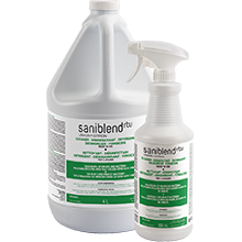 SANIBLEND RTU LEMON CLEANER – DISINFECTANT – DETERGENT – DEODORIZER – FUNGICIDE – 4X4L/CS- MILDEWSTAT Lemon