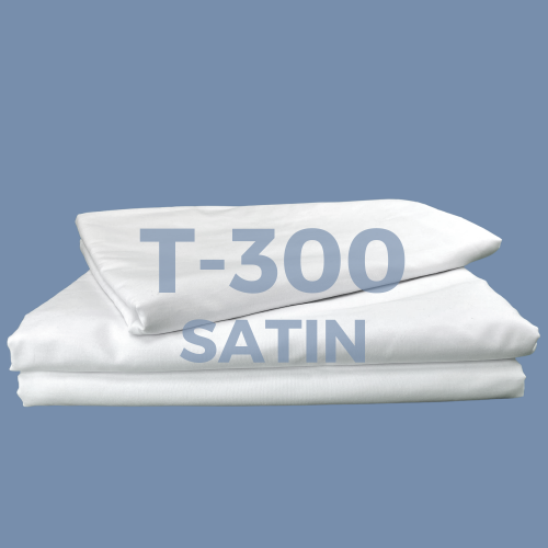 DRAP – T-300 FILS SATIN – BLANC